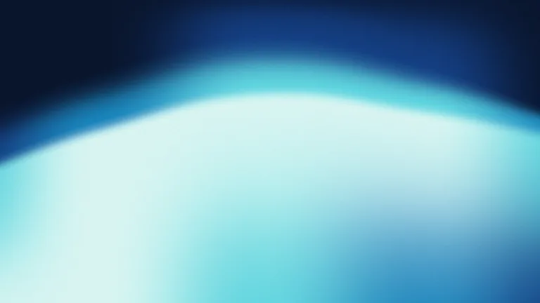 Tidal Blue: Turquoise rises into cobalt beneath a quiet navy sky.