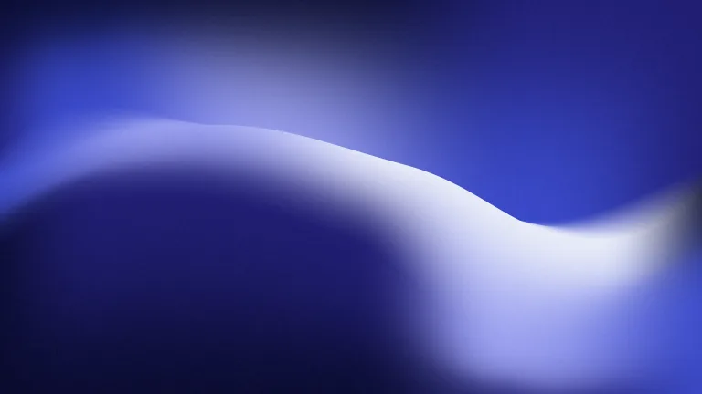 Cobalt Inflection: A bright periwinkle cut curves through cobalt and midnight blue.