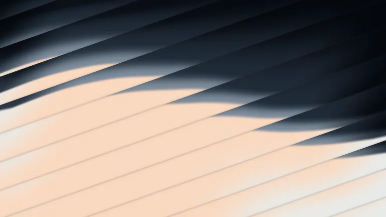 Silver Diffraction: Silver and warm white split across a dark diagonal glass field.
