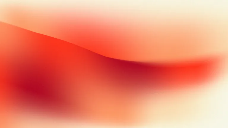 Vermilion Edge: A bright vermilion seam cuts through peach and warm white.