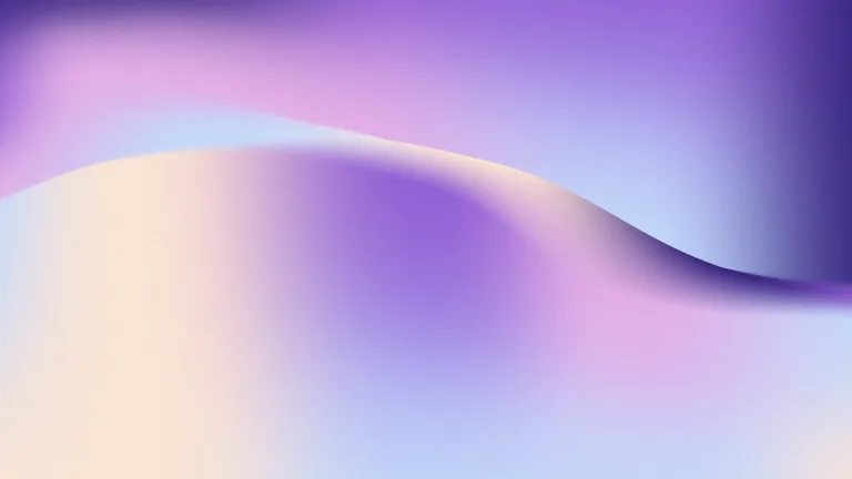Amethyst Tide: Lavender and pale peach roll across a cool amethyst seam.