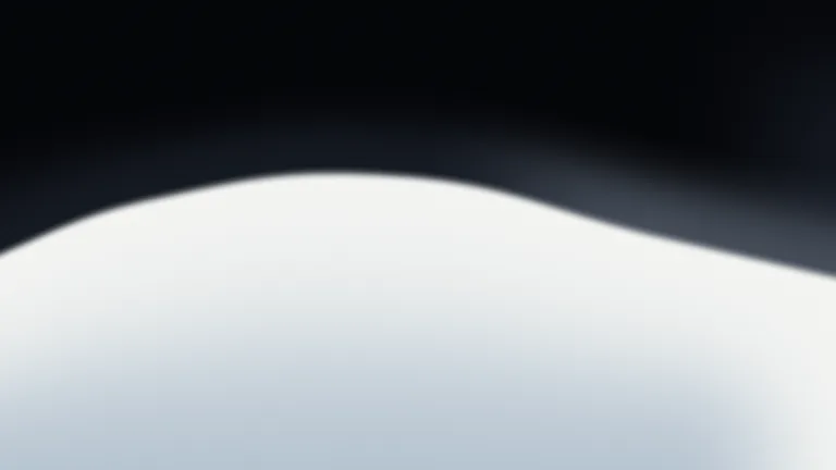 White Pressure: A sharply compressed white crest beneath a quiet black field.