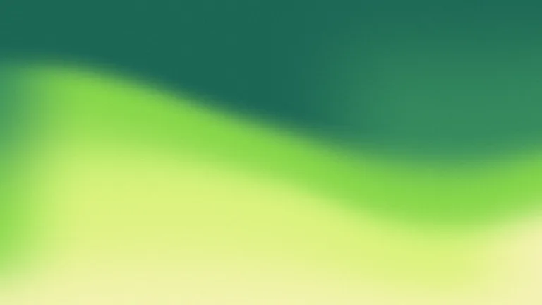 Chartreuse Bend: Teal descends through lime into a pale yellow corner.