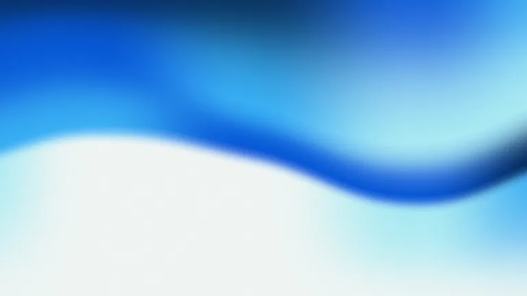 Cerulean Split: A cobalt seam divides cyan fields along a low curved edge.
