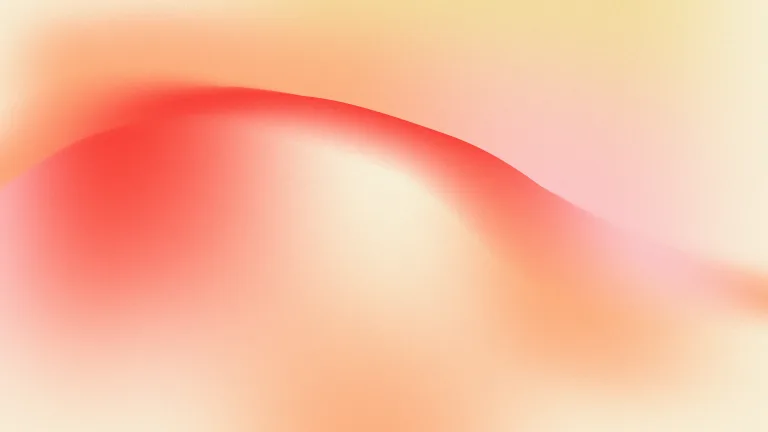 Peach Compression: Coral curls over peach, cream, and a warm pink pocket.