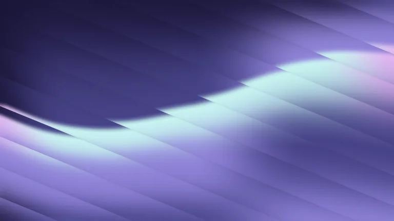 Iridescent Seam: Lavender and mint fringes follow a diagonal glass seam.