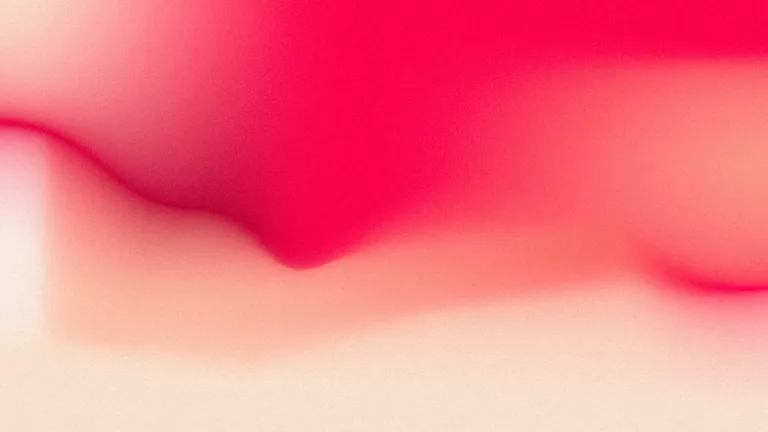 A vermilion sweep dissolving into warm peach, with tactile grain.